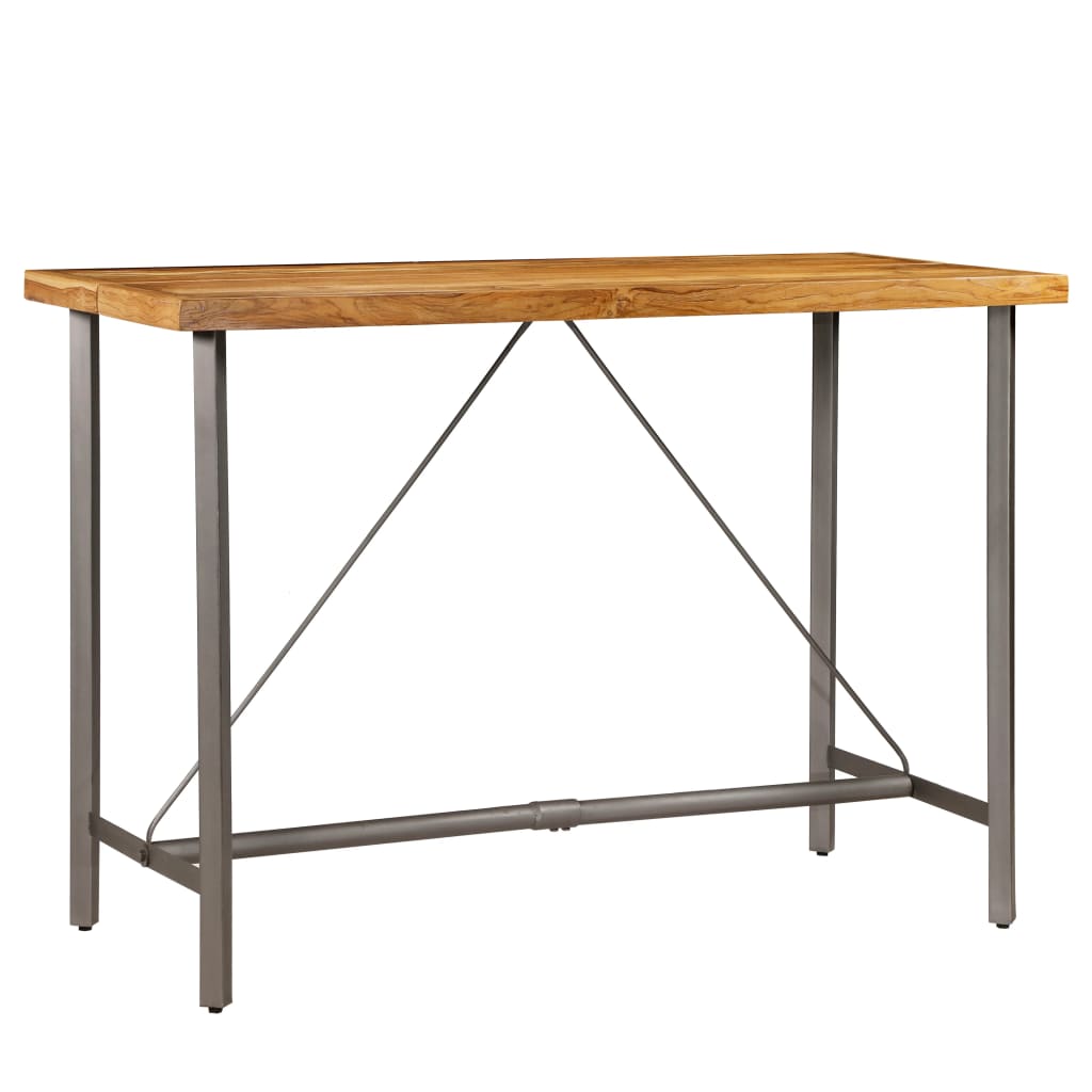vidaXL Masă de bar din lemn masiv de tec reciclat, 150 x 70 x 106 cm vidaXL Masă de bar din lemn masiv de tec reciclat, 150 x 70 x 106 cm