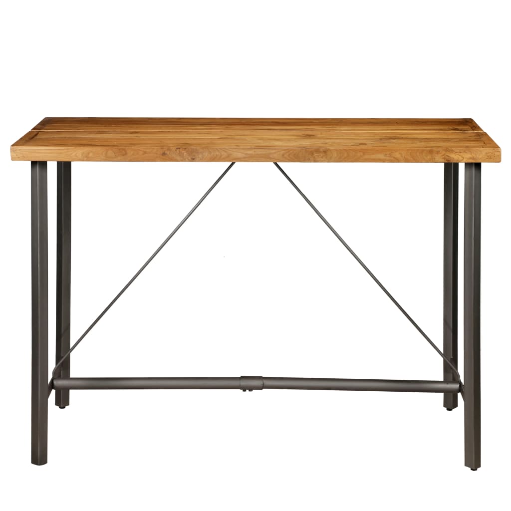 vidaXL Masă de bar din lemn masiv de tec reciclat, 150 x 70 x 106 cm vidaXL Masă de bar din lemn masiv de tec reciclat, 150 x 70 x 106 cm