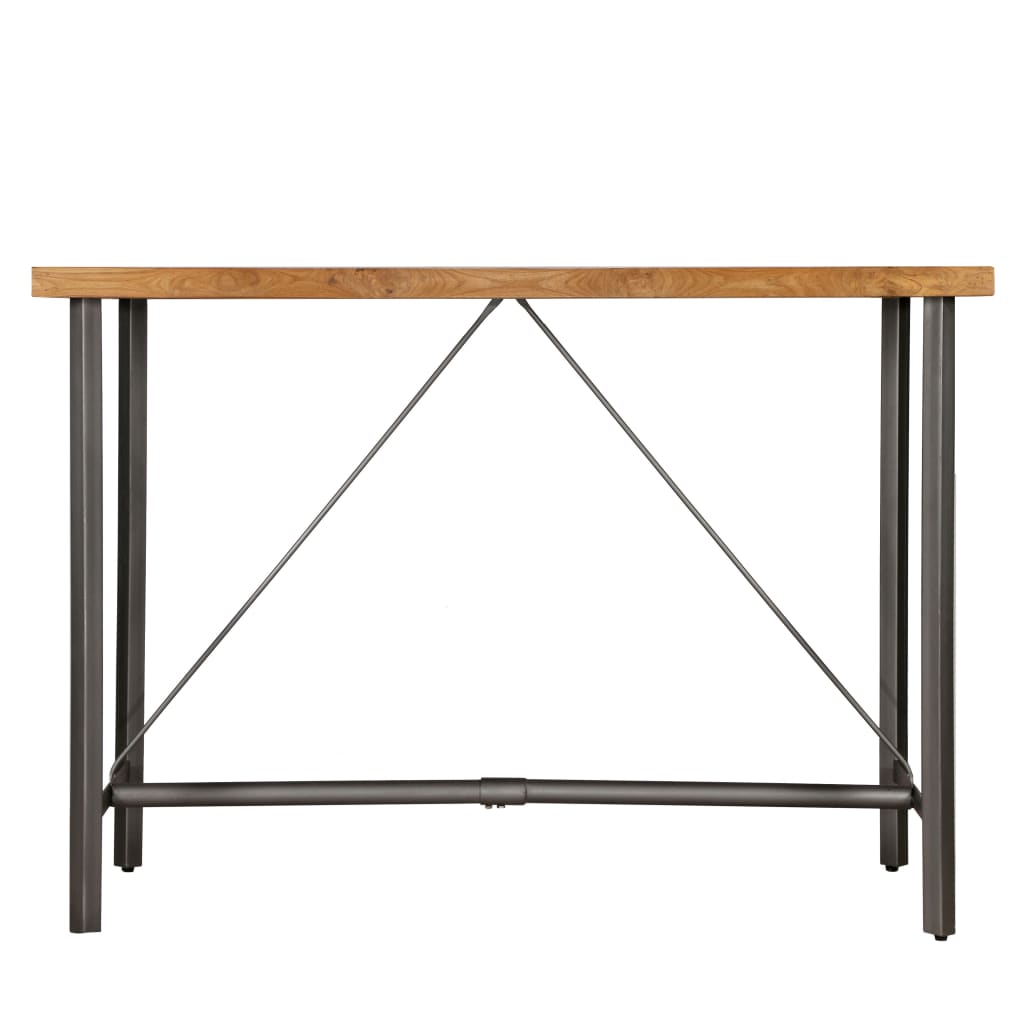 vidaXL Masă de bar din lemn masiv de tec reciclat, 150 x 70 x 106 cm vidaXL Masă de bar din lemn masiv de tec reciclat, 150 x 70 x 106 cm