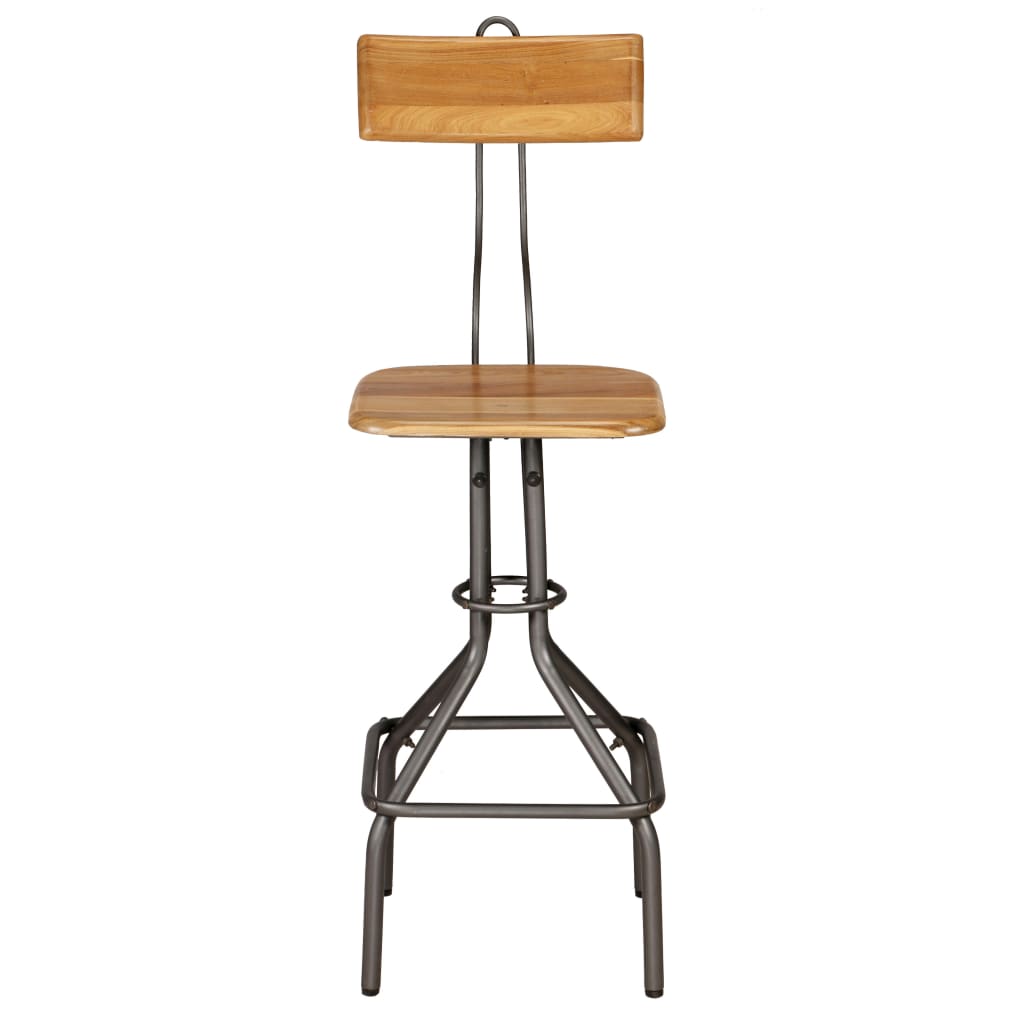 vidaXL Scaune de bar, 2 buc., lemn masiv de tec reciclat vidaXL Scaune de bar, 2 buc., lemn masiv de tec reciclat