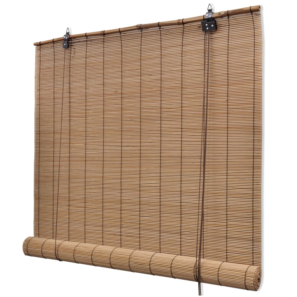 vidaXL Jaluzea tip rulou, maro, 150 x 160 cm, bambus vidaXL Jaluzea tip rulou, maro, 150 x 160 cm, bambus