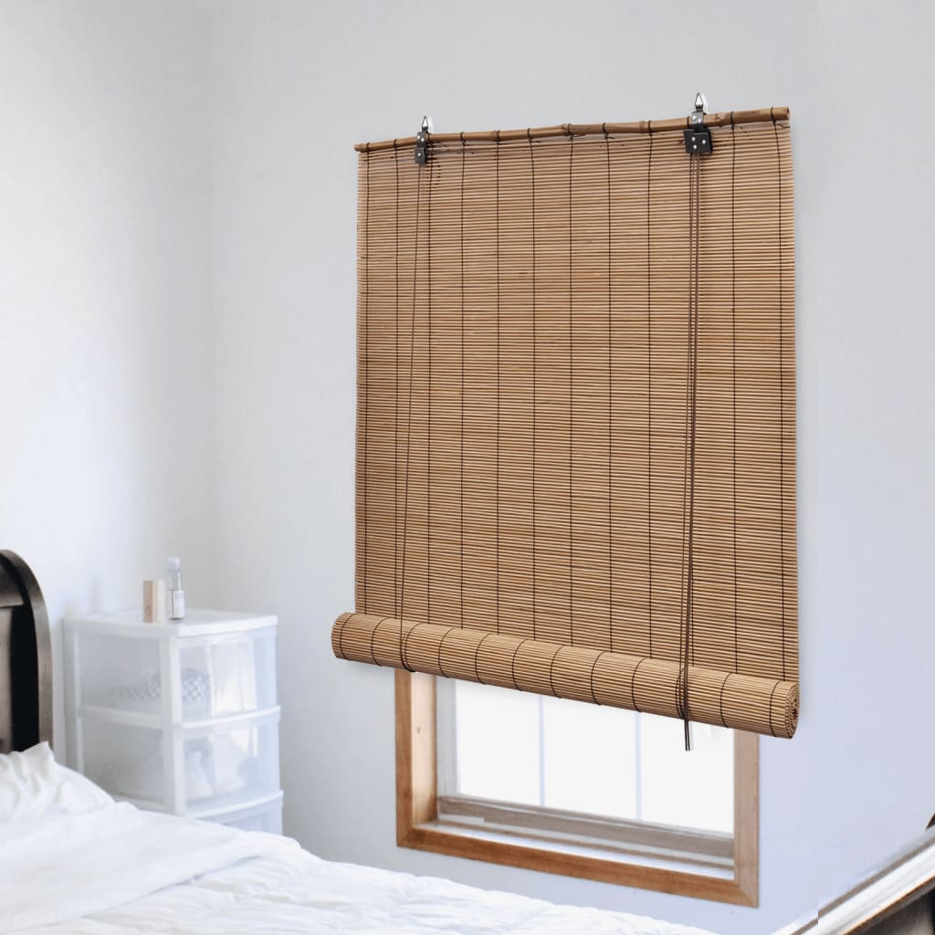 vidaXL Jaluzea tip rulou, maro, 150 x 160 cm, bambus vidaXL Jaluzea tip rulou, maro, 150 x 160 cm, bambus