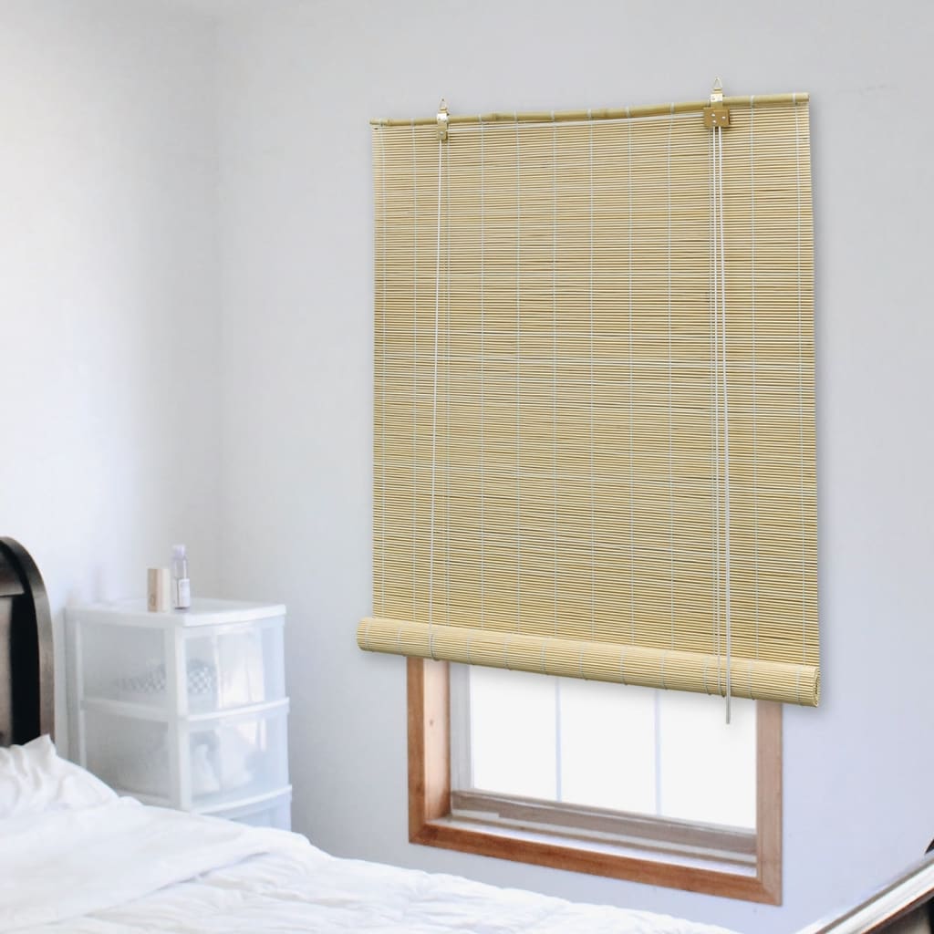 vidaXL Jaluzea tip rulou, natural, 140x220 cm, bambus vidaXL Jaluzea tip rulou, natural, 140x220 cm, bambus