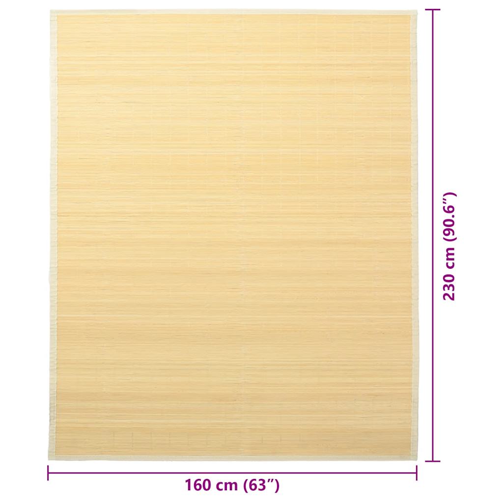 vidaXL Covor din bambus, 160 x 230 cm, natural vidaXL Covor din bambus, 160 x 230 cm, natural