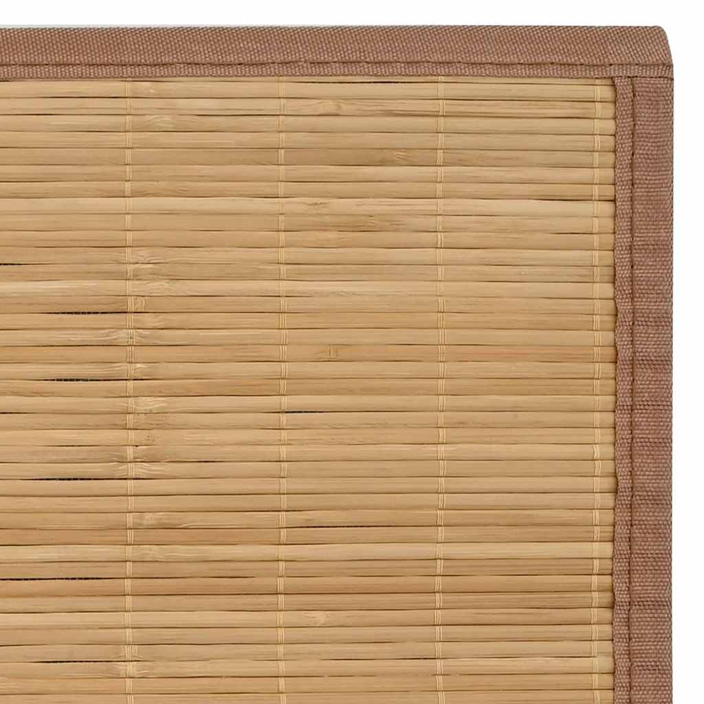 vidaXL Covor din bambus, maro, 100x160 cm