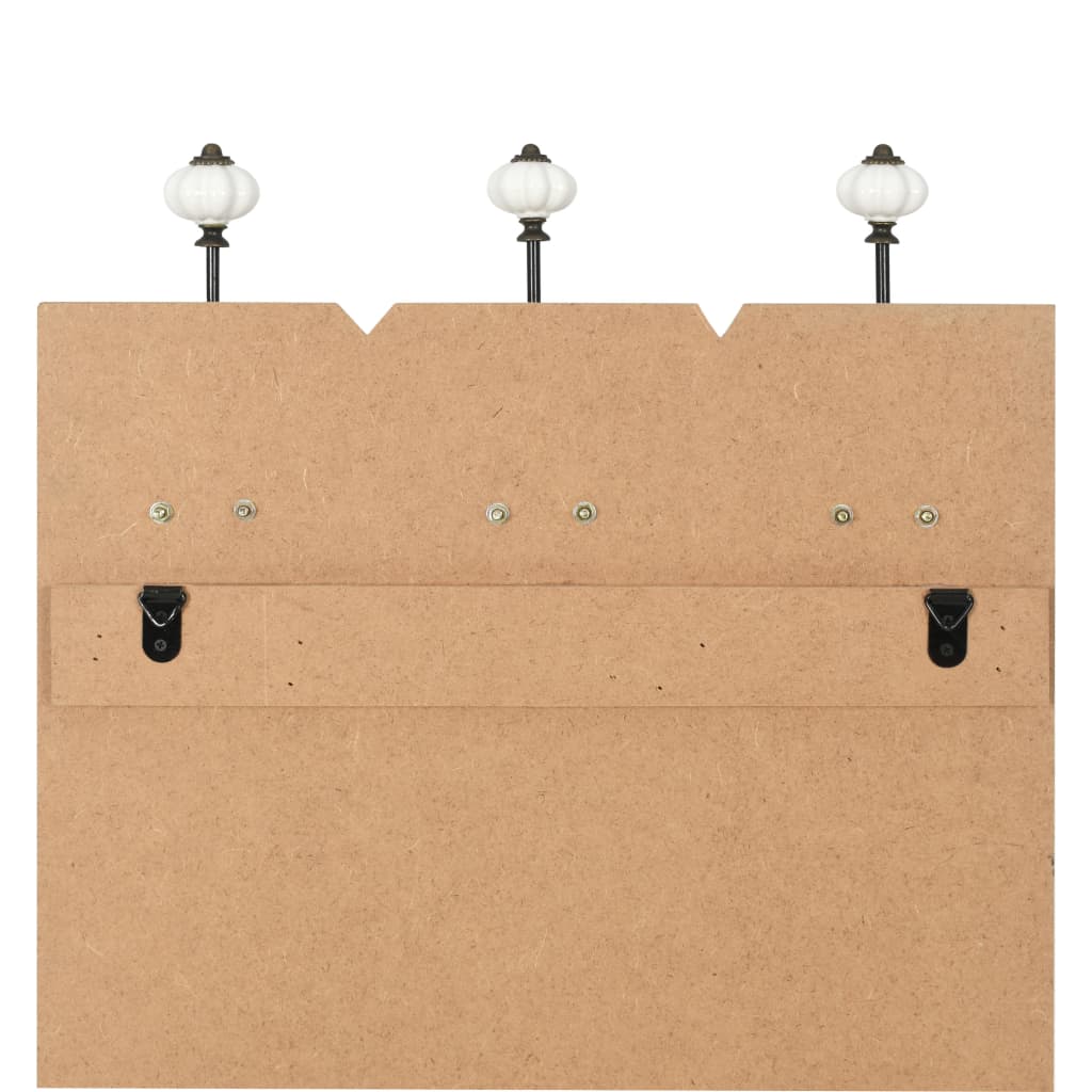 vidaXL Cuier de perete cu 6 cârlige, 120 x 40 cm, HOME IS vidaXL Cuier de perete cu 6 cârlige, 120 x 40 cm, HOME IS