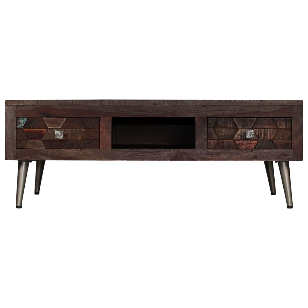vidaXL Măsuță de cafea, 100 x 60 x 35 cm, lemn masiv reciclat vidaXL Măsuță de cafea, 100 x 60 x 35 cm, lemn masiv reciclat