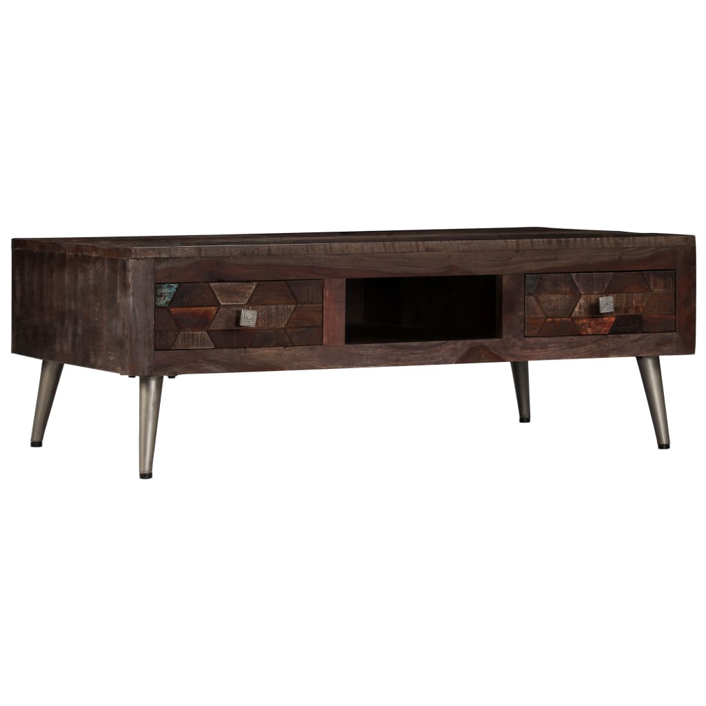 vidaXL Măsuță de cafea, 100 x 60 x 35 cm, lemn masiv reciclat vidaXL Măsuță de cafea, 100 x 60 x 35 cm, lemn masiv reciclat
