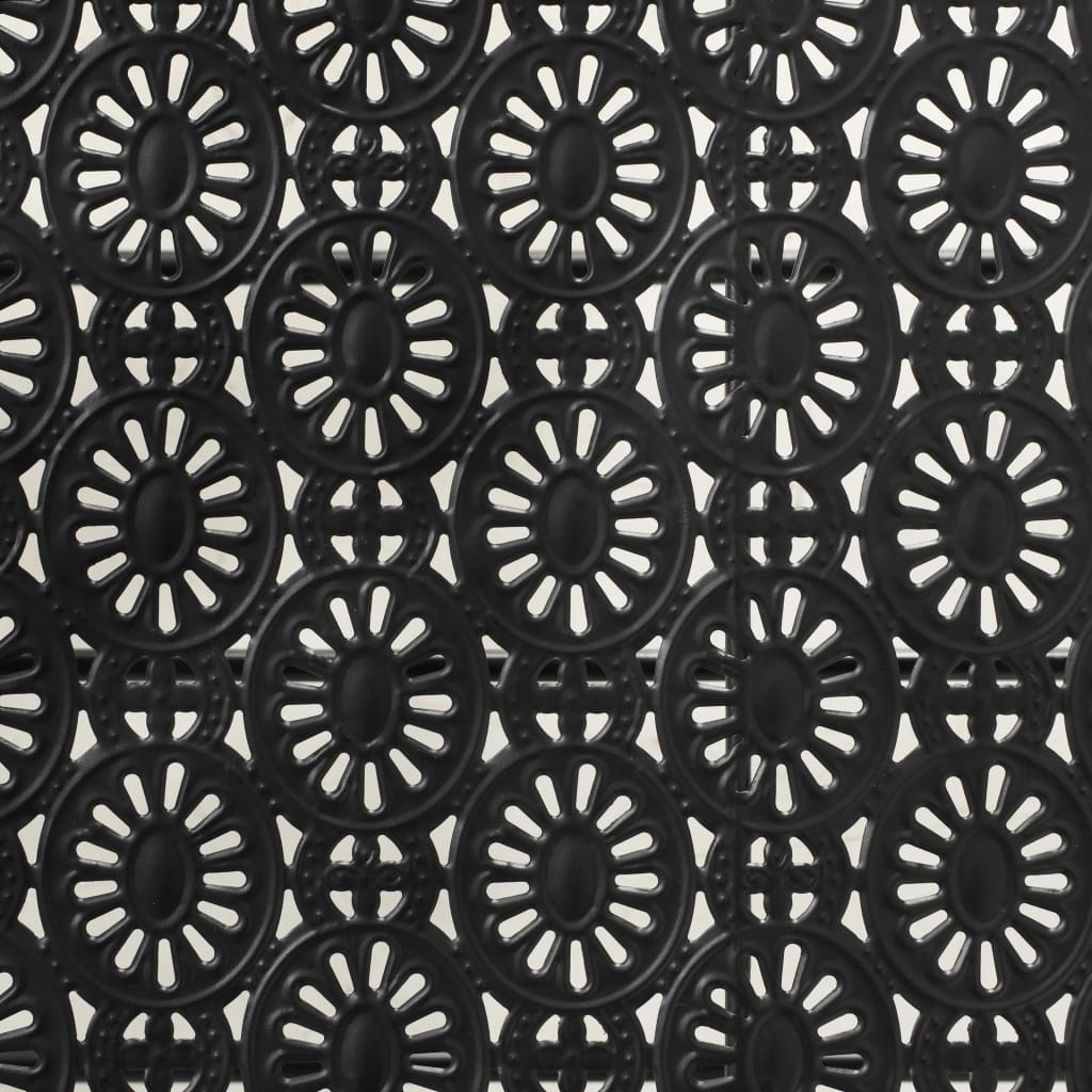 vidaXL Măsuță de cafea pliabilă, vintage, negru, 100x50x45 cm, metal