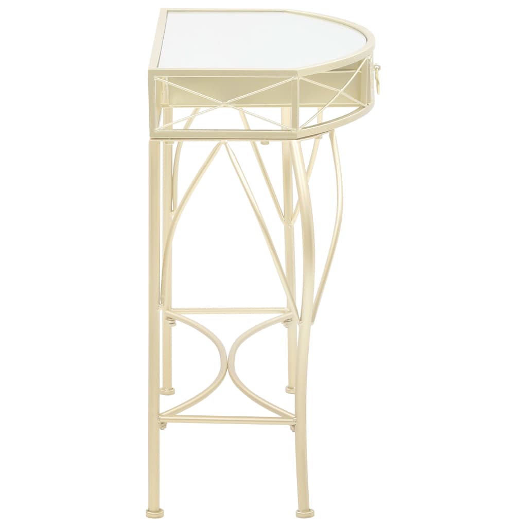 vidaXL Masă laterală stil franțuzesc, auriu, 82 x 39 x 76 cm, metal vidaXL Masă laterală stil franțuzesc, auriu, 82 x 39 x 76 cm, metal