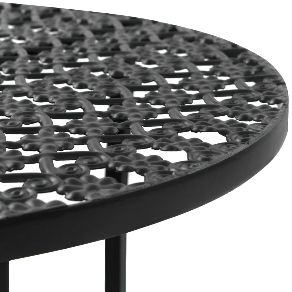 vidaXL Masă de bistro, negru, 40 x 70 cm, metal vidaXL Masă de bistro, negru, 40 x 70 cm, metal