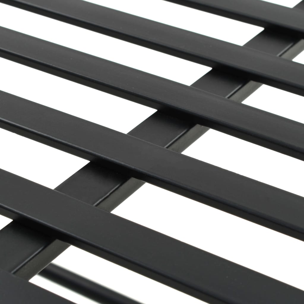 vidaXL Bancă în stil vintage, negru, metal, 83x42x55 cm vidaXL Bancă în stil vintage, negru, metal, 83x42x55 cm