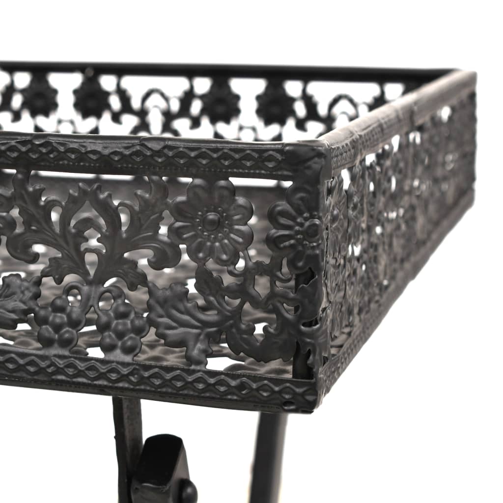 vidaXL Măsuță de ceai pliabilă stil vintage negru 58x35x72 cm metal vidaXL Măsuță de ceai pliabilă stil vintage negru 58x35x72 cm metal