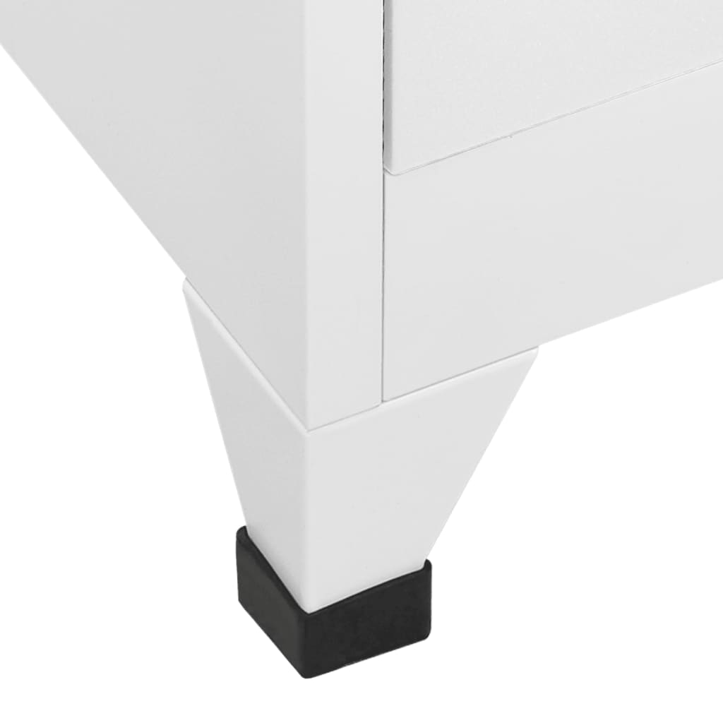 vidaXL Dulap vestiar cu 18 compartimente, 90x40x180 cm, metal