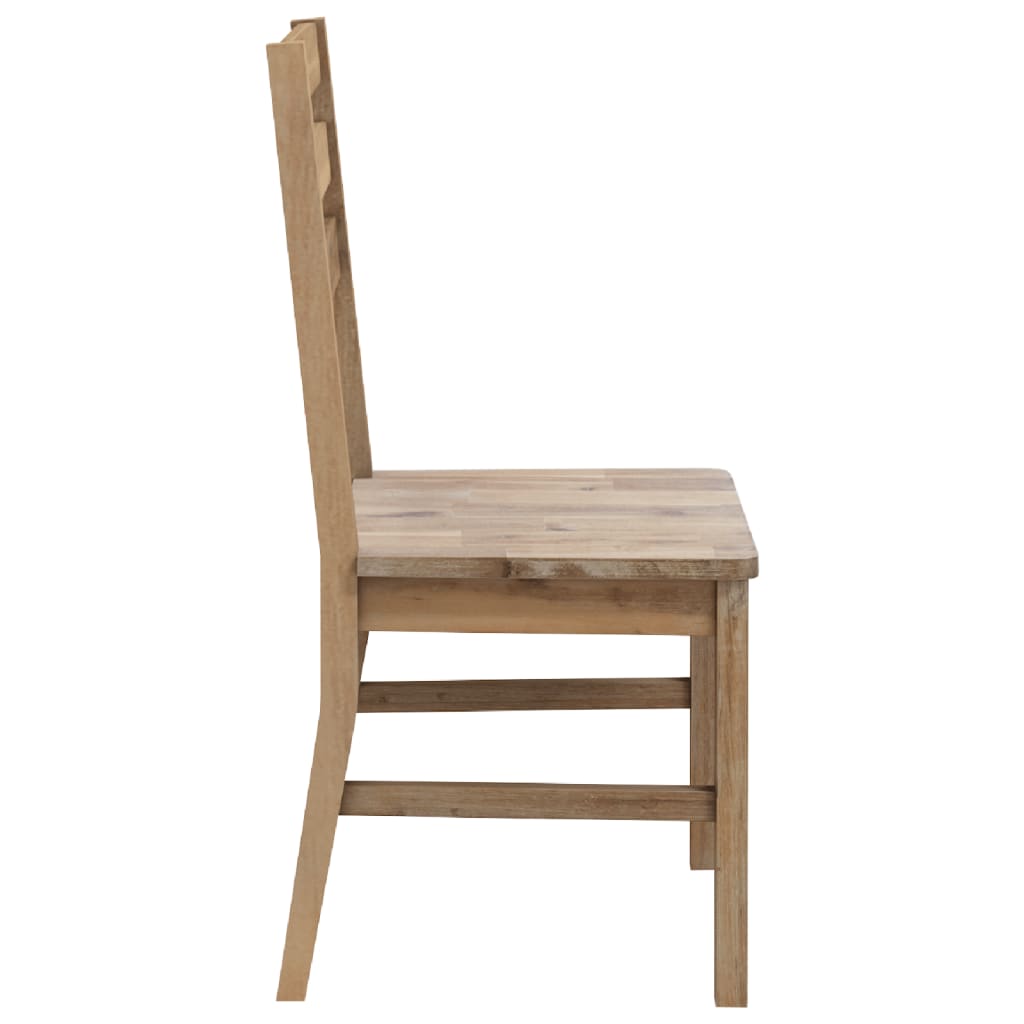 vidaXL Scaune de bucătărie, 2 buc., lemn masiv de acacia