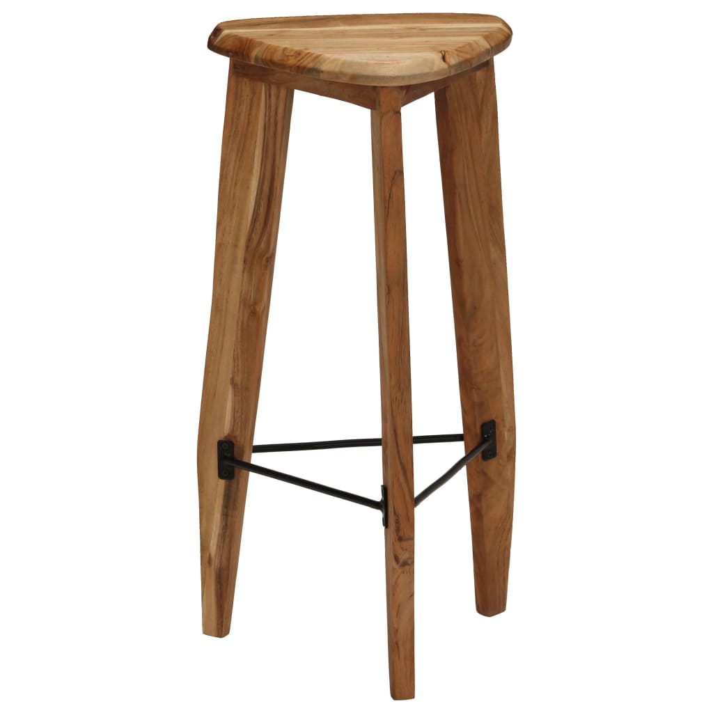 vidaXL Scaune de bar, 2 buc., lemn masiv de acacia