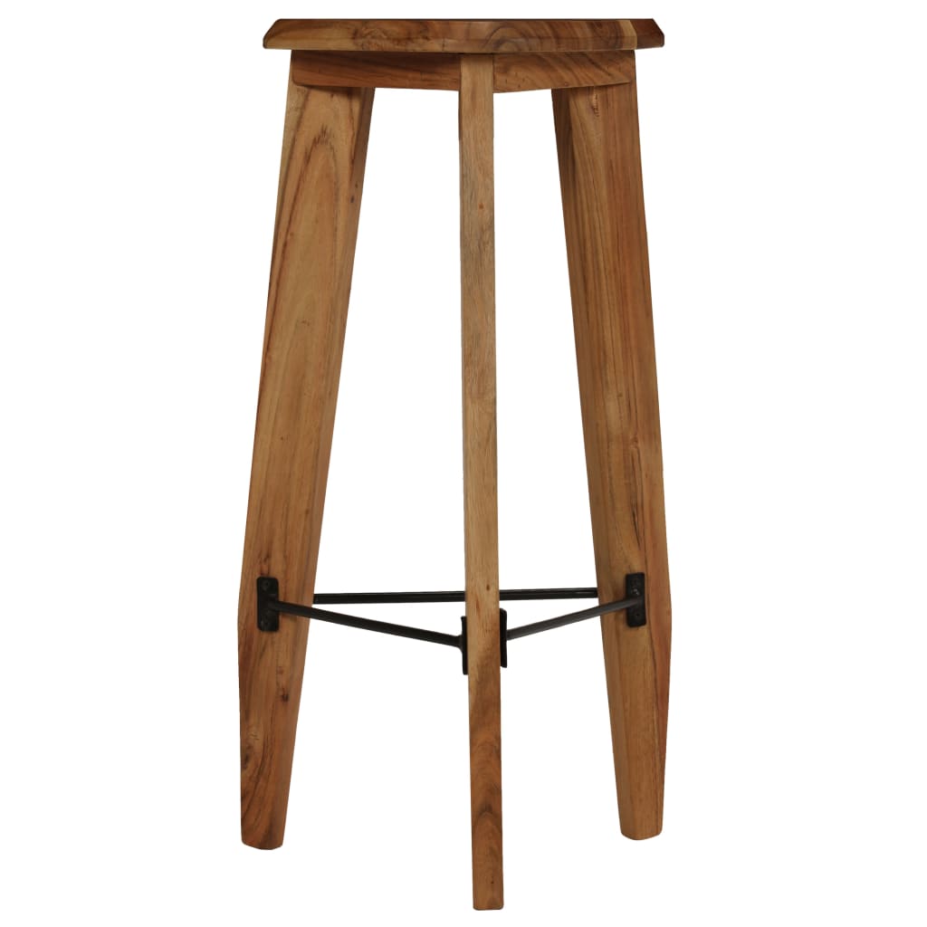 vidaXL Scaune de bar, 2 buc., lemn masiv de acacia