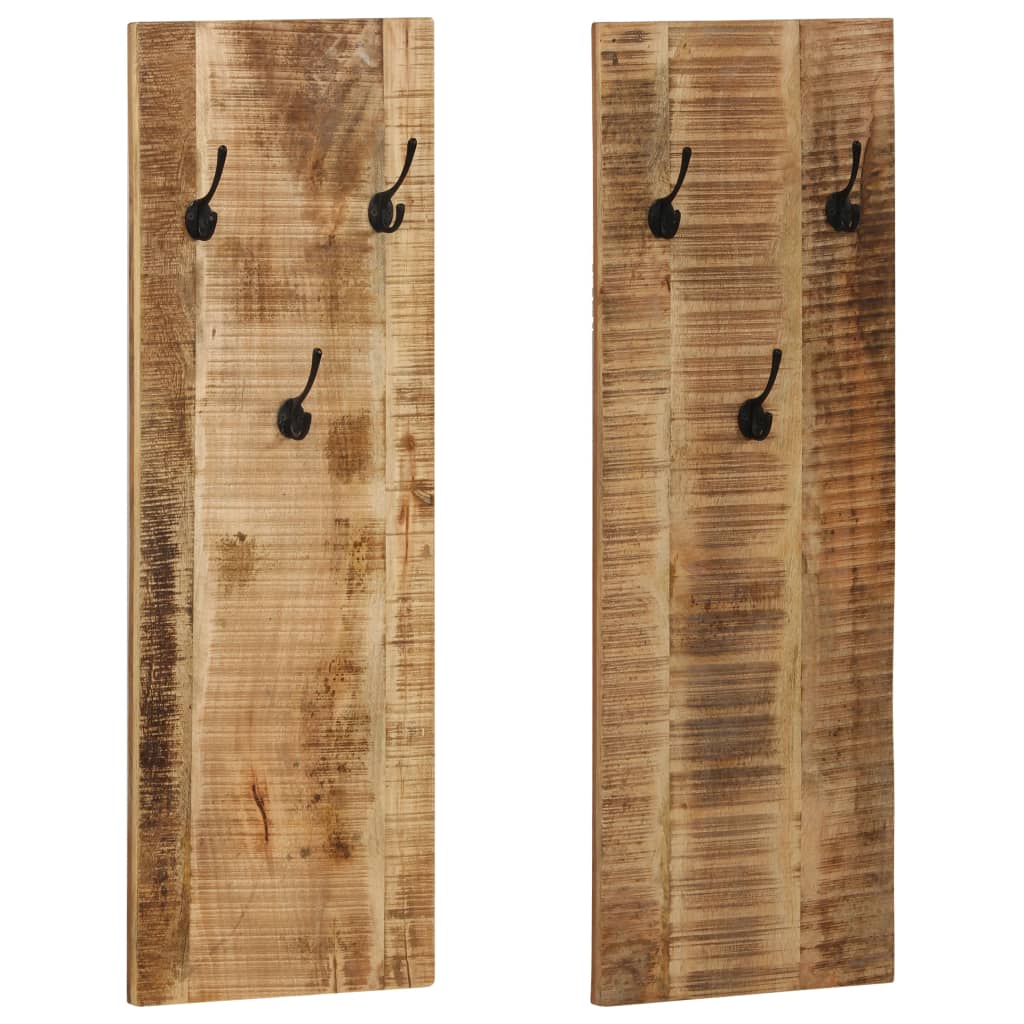 vidaXL Cuier haine de perete, 2 buc., lemn masiv de mango 36x110x3 cm vidaXL Cuier haine de perete, 2 buc., lemn masiv de mango 36x110x3 cm