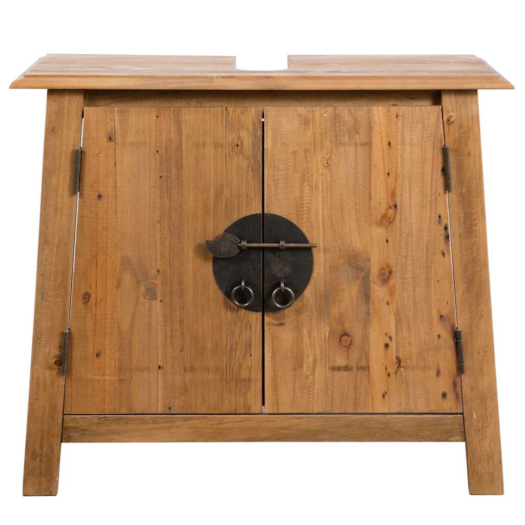 vidaXL Set mobilier de baie, lemn masiv de pin vidaXL Set mobilier de baie, lemn masiv de pin