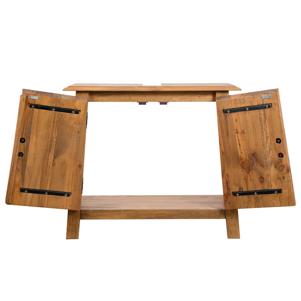 vidaXL Set mobilier de baie, lemn masiv de pin vidaXL Set mobilier de baie, lemn masiv de pin