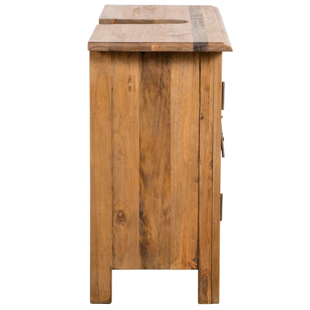 vidaXL Set mobilier de baie, lemn masiv de pin vidaXL Set mobilier de baie, lemn masiv de pin