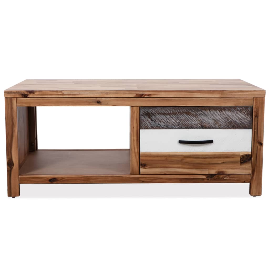 vidaXL Măsuță de cafea, lemn masiv de acacia, 90x50x37,5 cm vidaXL Măsuță de cafea, lemn masiv de acacia, 90x50x37,5 cm