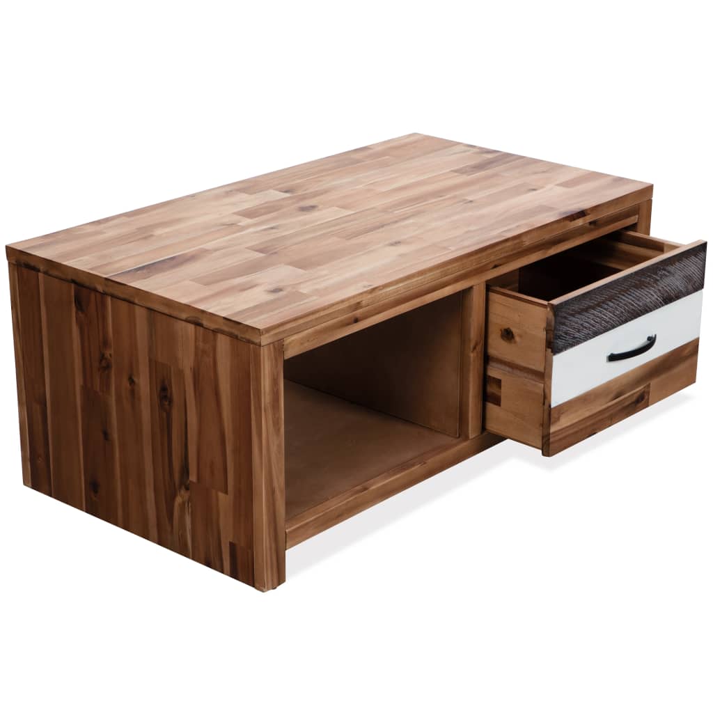 vidaXL Măsuță de cafea, lemn masiv de acacia, 90x50x37,5 cm vidaXL Măsuță de cafea, lemn masiv de acacia, 90x50x37,5 cm