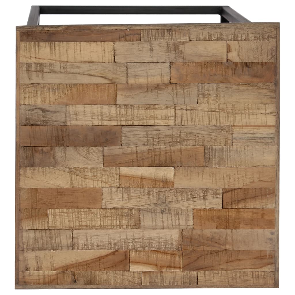 vidaXL Set de masă cu plante din 3 piese, lemn de tec reciclat