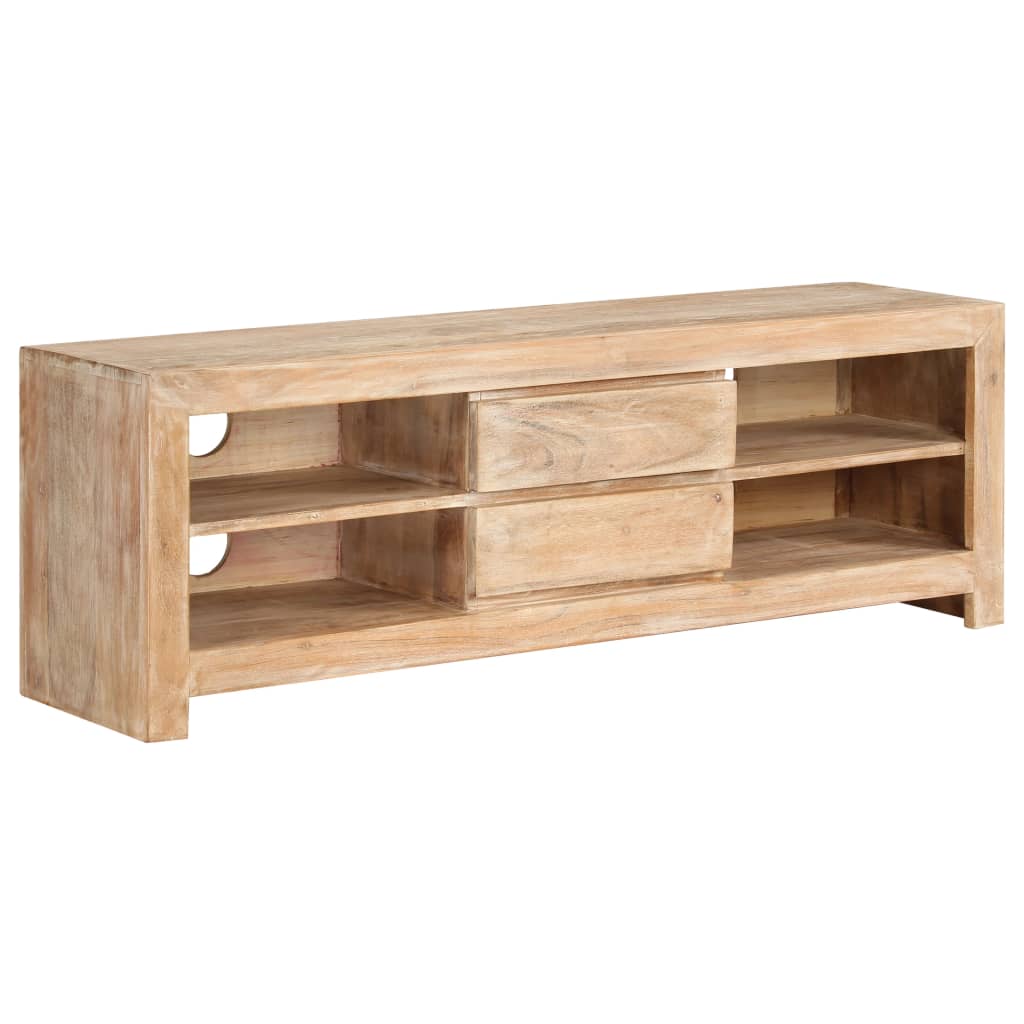 vidaXL Comodă TV, lemn masiv de acacia, maro deschis, 120x30x40 cm vidaXL Comodă TV, lemn masiv de acacia, maro deschis, 120x30x40 cm