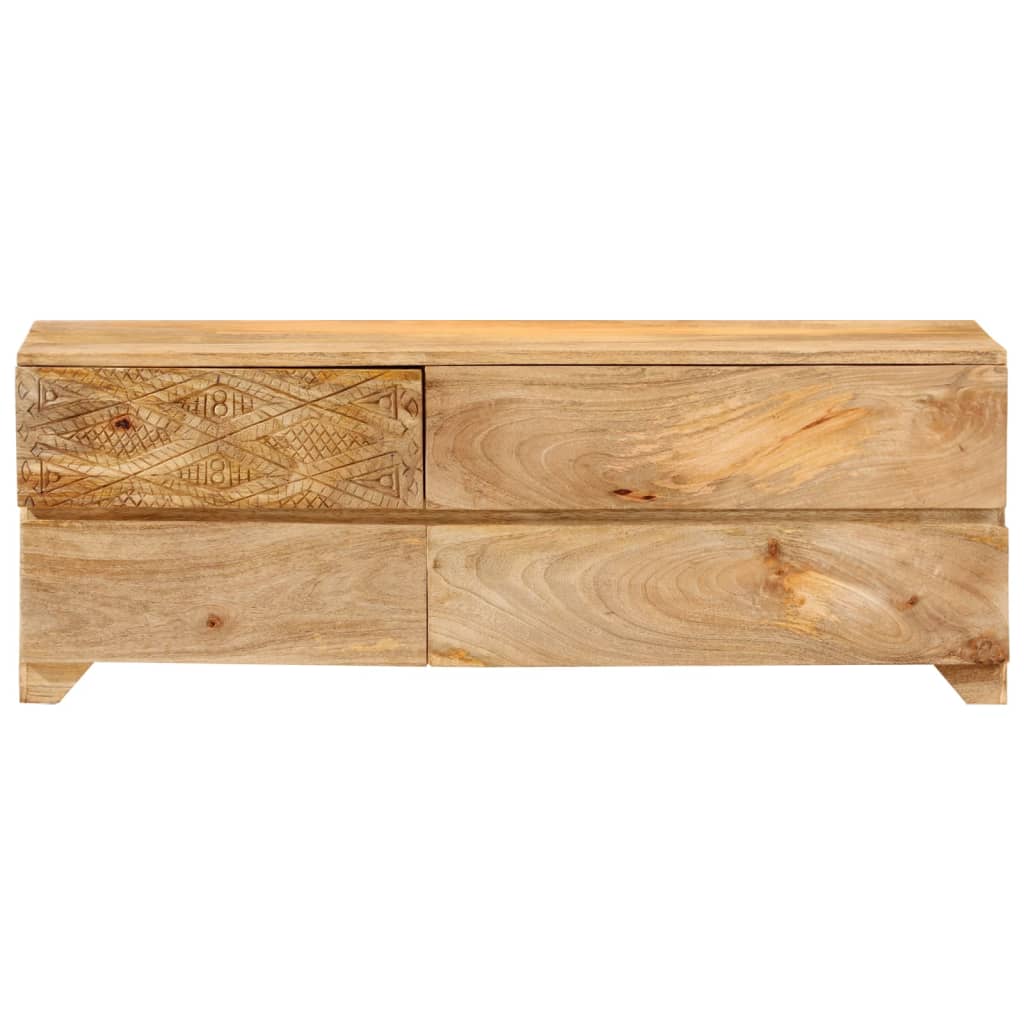 vidaXL Comodă TV, 110x30x40 cm, lemn masiv de mango