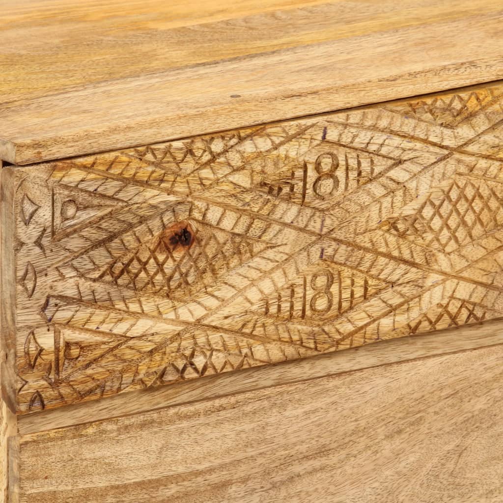 vidaXL Comodă TV, 110x30x40 cm, lemn masiv de mango