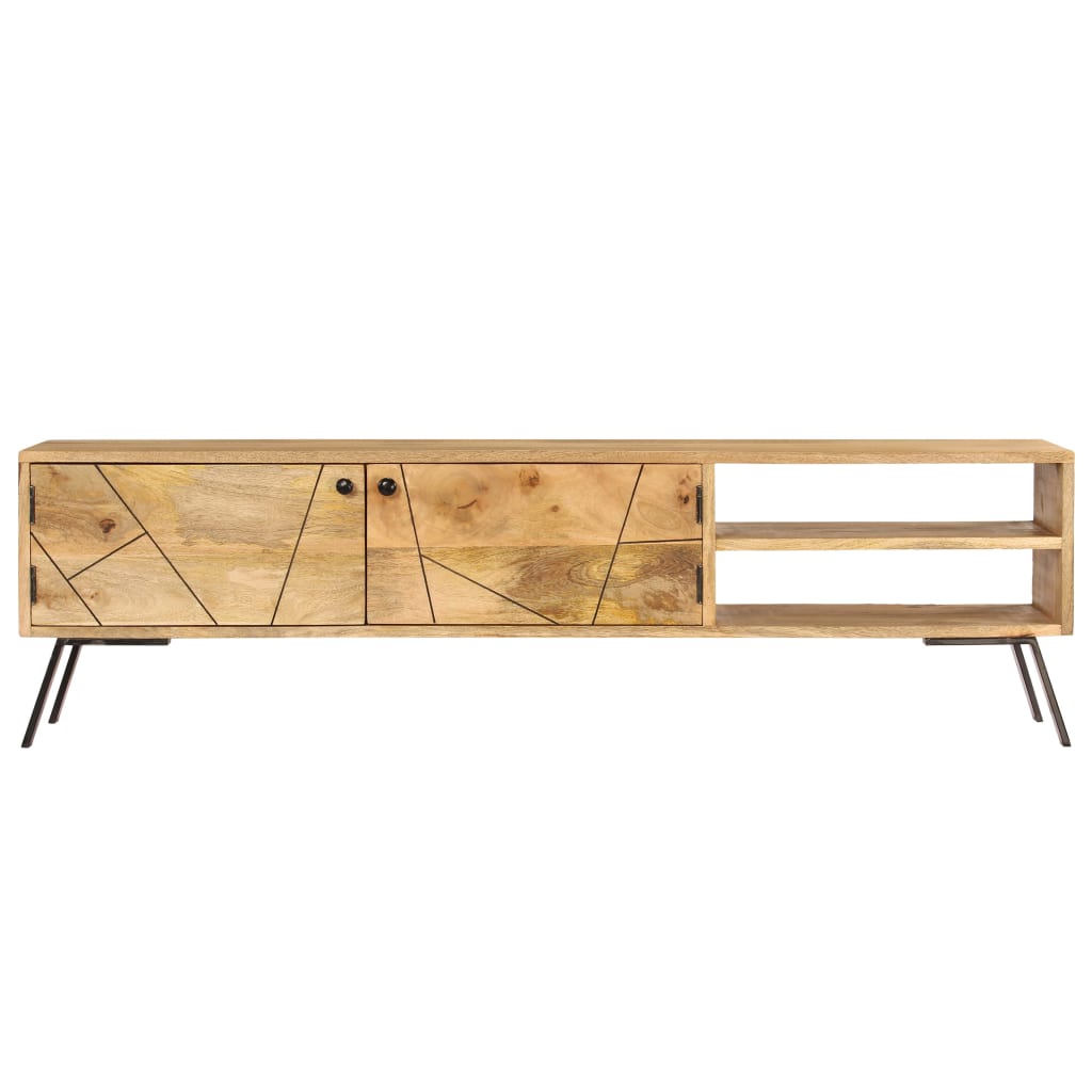 vidaXL Comodă TV, lemn masiv de mango, 140 x 30 x 40 cm vidaXL Comodă TV, lemn masiv de mango, 140 x 30 x 40 cm