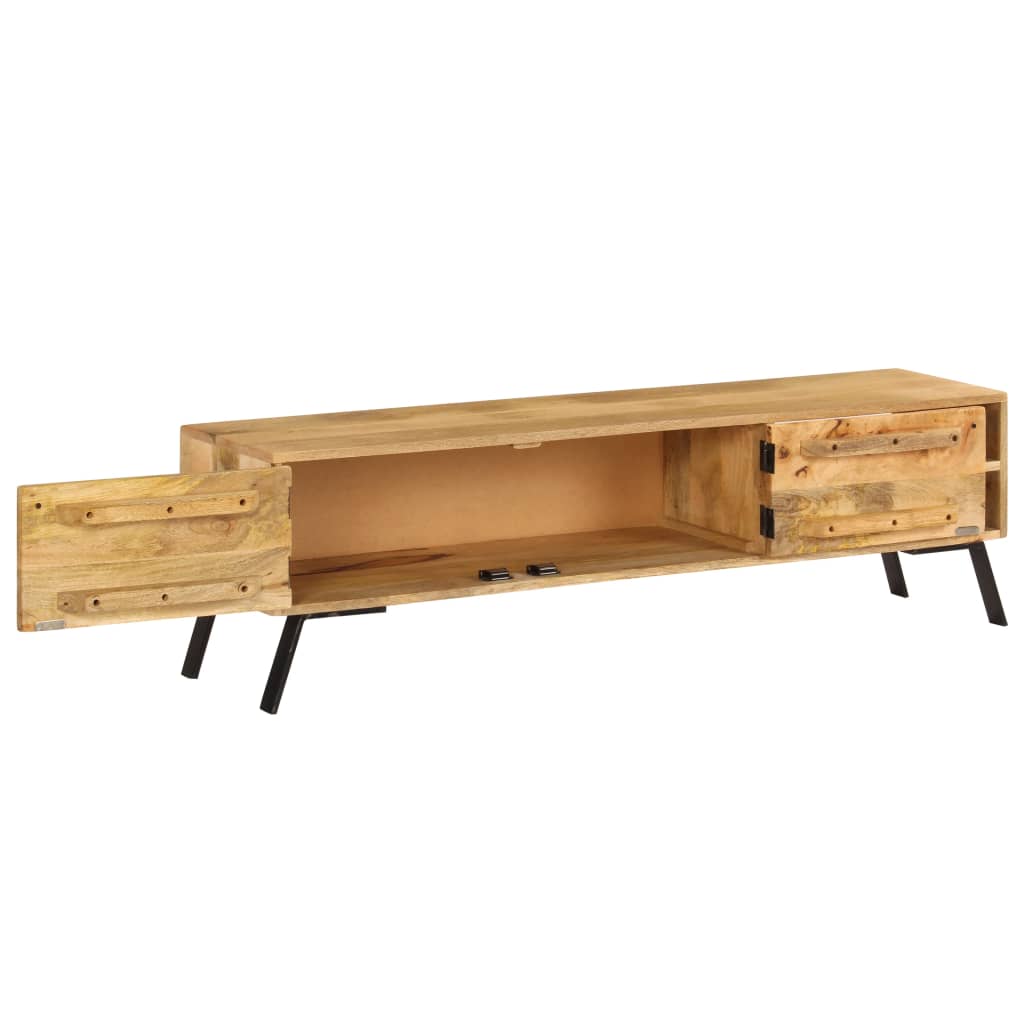 vidaXL Comodă TV, lemn masiv de mango, 140 x 30 x 40 cm vidaXL Comodă TV, lemn masiv de mango, 140 x 30 x 40 cm