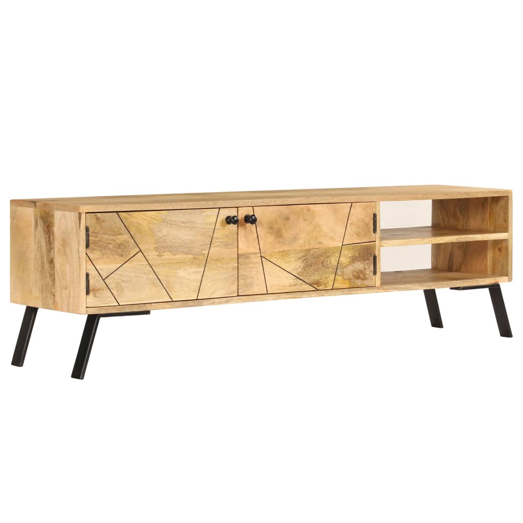 vidaXL Comodă TV, lemn masiv de mango, 140 x 30 x 40 cm vidaXL Comodă TV, lemn masiv de mango, 140 x 30 x 40 cm