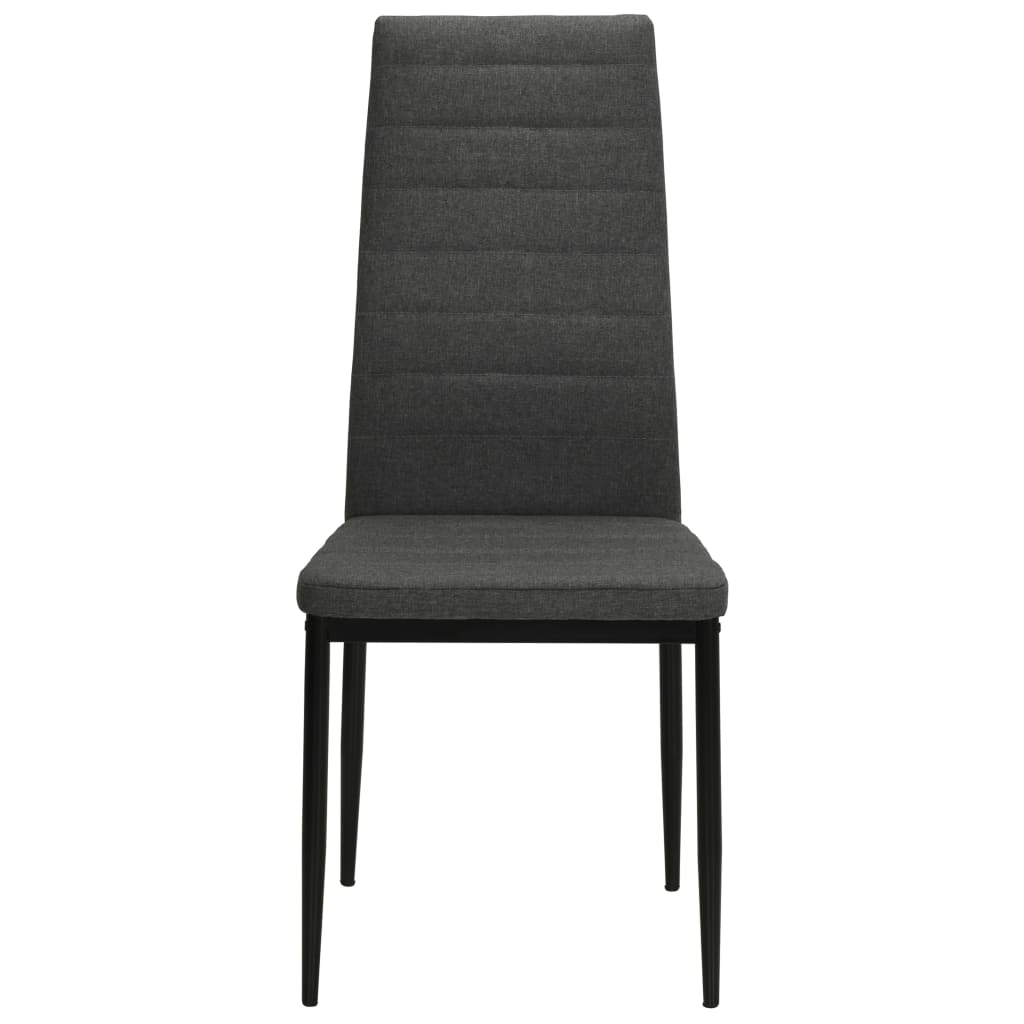 vidaXL Scaune de bucătărie pivotante, 4 buc., gri închis, textil vidaXL Scaune de bucătărie pivotante, 4 buc., gri închis, textil