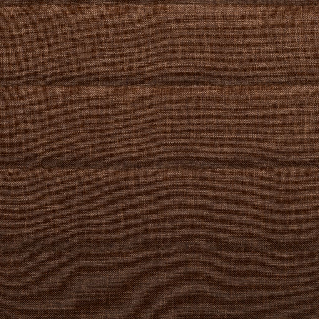 vidaXL Scaune de bucătărie, 2 buc., maro, material textil