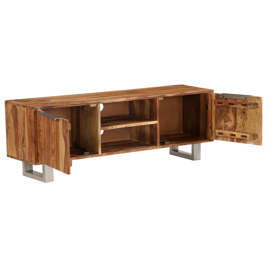 vidaXL Comodă TV, acacia masiv, finisaj culoarea mierii 118x30x40 cm vidaXL Comodă TV, acacia masiv, finisaj culoarea mierii 118x30x40 cm