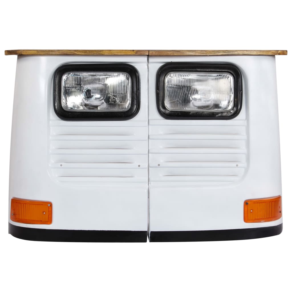 vidaXL Dulap tip camion, alb, lemn masiv de mango vidaXL Dulap tip camion, alb, lemn masiv de mango