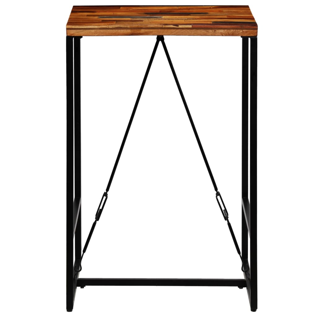 vidaXL Masă de bar, 70 x 70 x 106 cm, lemn masiv reciclat