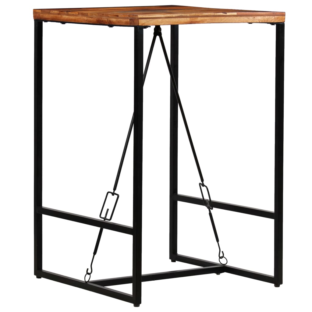 vidaXL Masă de bar, 70 x 70 x 106 cm, lemn masiv reciclat