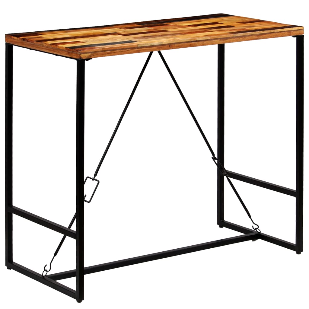 vidaXL Masă de bar, 120 x 60 x 106 cm, lemn masiv reciclat