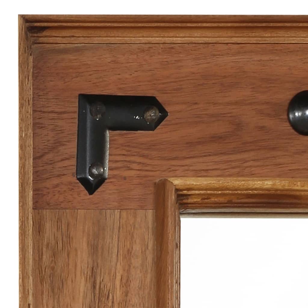 vidaXL Oglindă, lemn masiv de salcâm, 50 x 80 cm