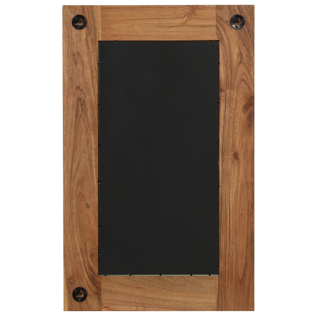 vidaXL Oglindă, lemn masiv de salcâm, 50 x 80 cm