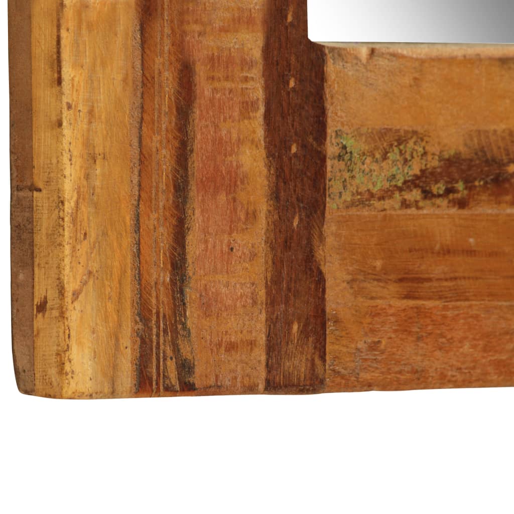 vidaXL Oglindă de perete, 60 x 60 cm, lemn masiv reciclat vidaXL Oglindă de perete, 60 x 60 cm, lemn masiv reciclat