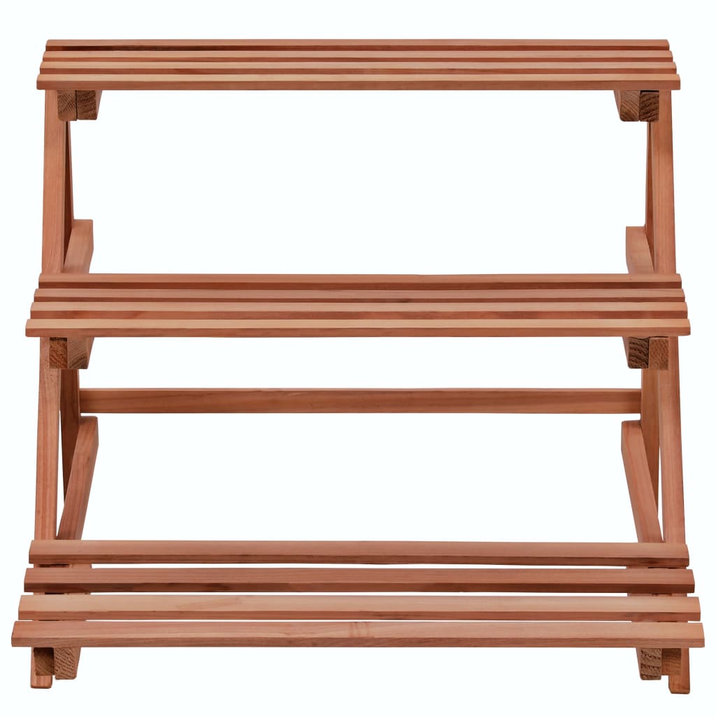 vidaXL Stativ de plante cu 3 rafturi, lemn de cedru, 48x45x40 cm vidaXL Stativ de plante cu 3 rafturi, lemn de cedru, 48x45x40 cm