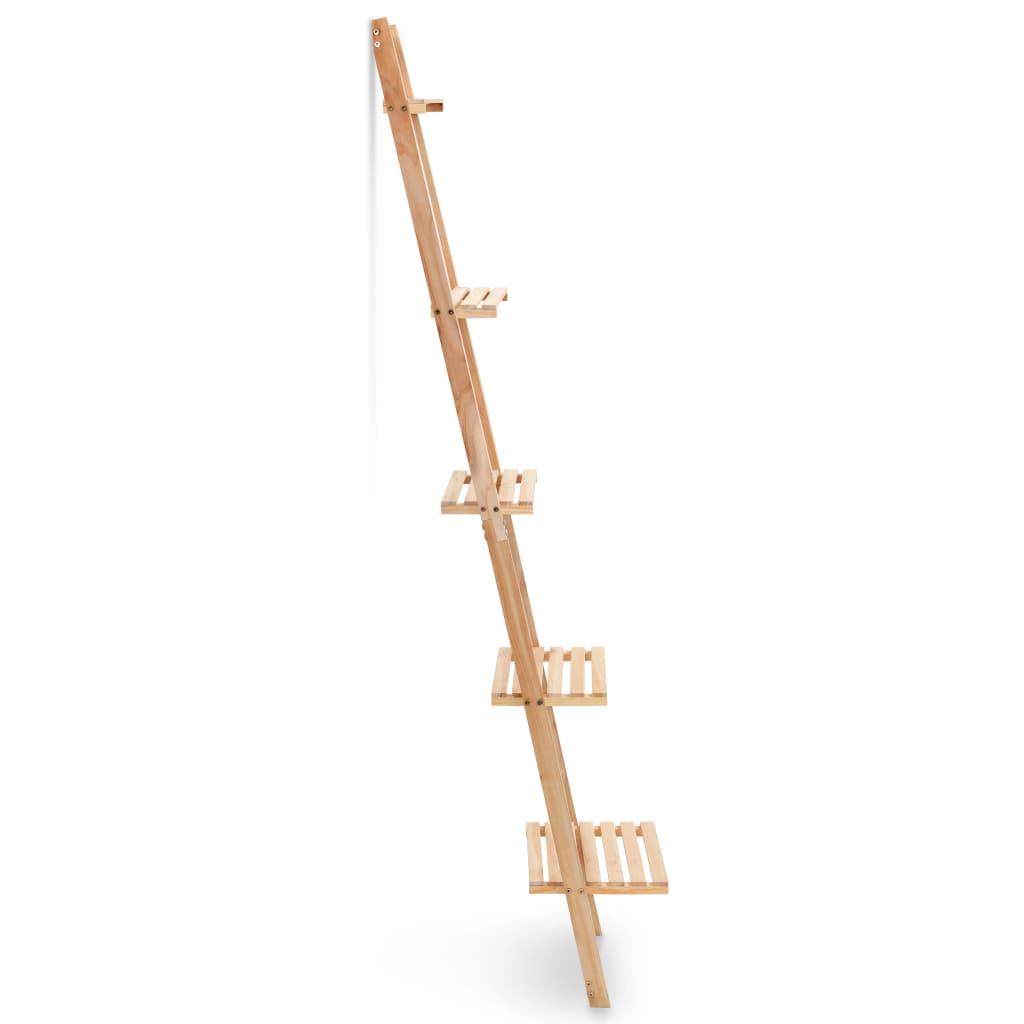 vidaXL Raft de perete tip scară, lemn de cedru, 41,5 x 30 x 176 cm