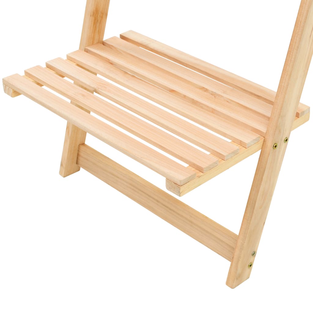 vidaXL Raft de perete tip scară, lemn de cedru, 41,5 x 30 x 176 cm