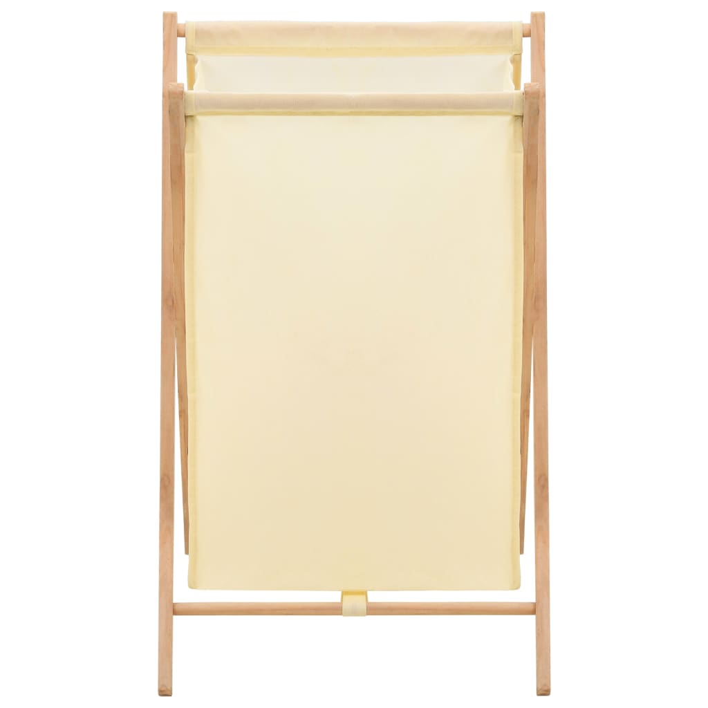vidaXL Coș de rufe, bej, lemn cedru și material textil, 42x41x64 cm vidaXL Coș de rufe, bej, lemn cedru și material textil, 42x41x64 cm