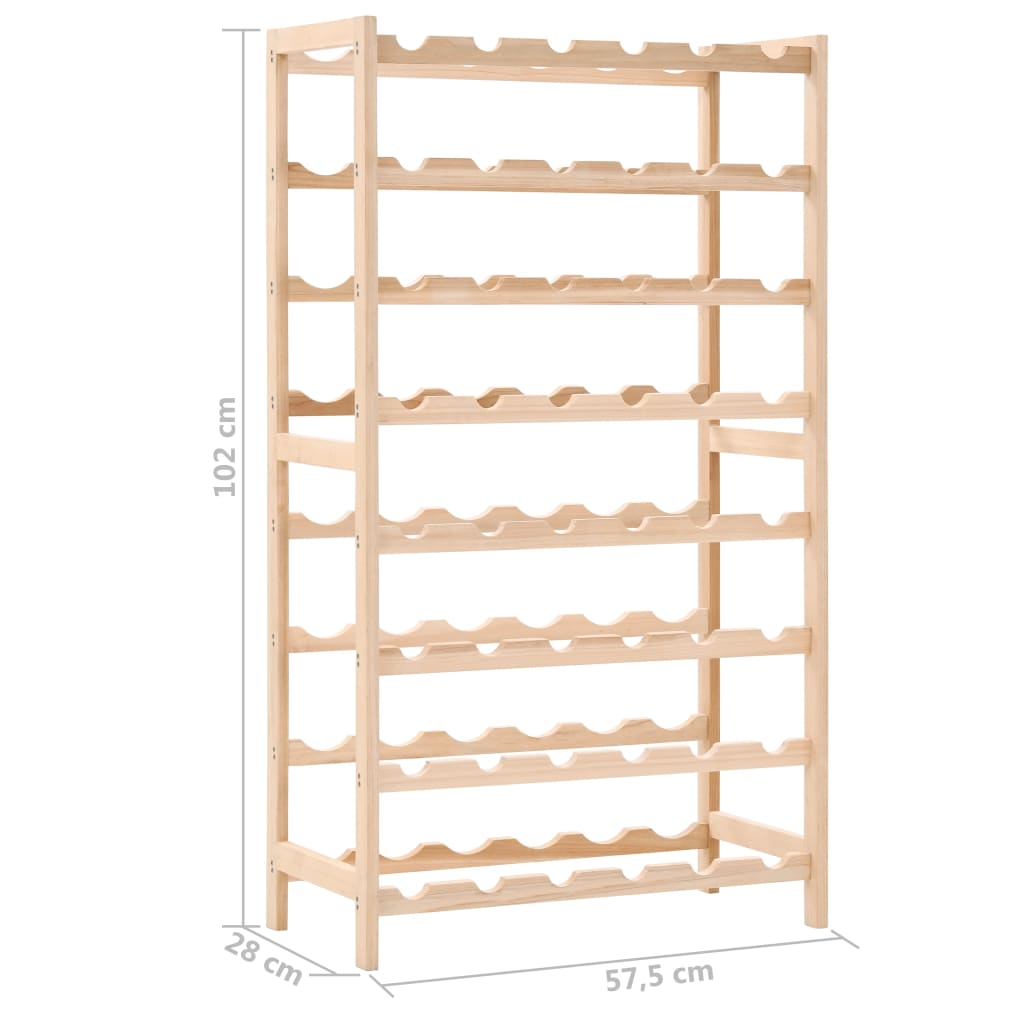 vidaXL Suport sticle de vin, lemn de cedru, 57,5 x 28 x 102 cm vidaXL Suport sticle de vin, lemn de cedru, 57,5 x 28 x 102 cm
