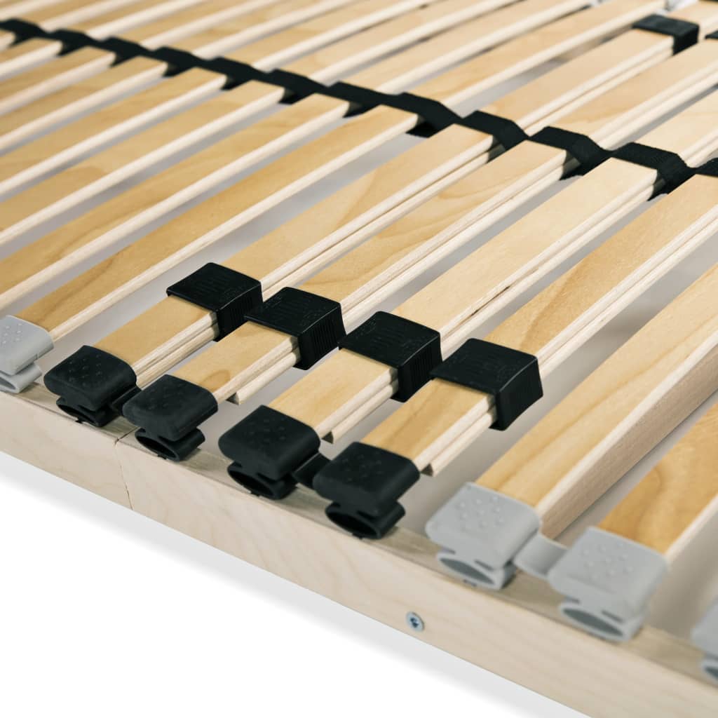 vidaXL Bază de pat cu șipci, 28 șipci, 7 zone, 80 x 200 cm vidaXL Bază de pat cu șipci, 28 șipci, 7 zone, 80 x 200 cm